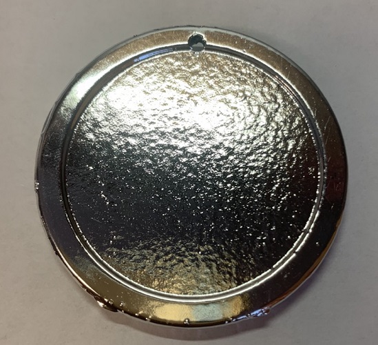 Серебряная медаль из латунного сплава 50 мм с гравировкой